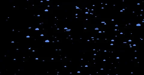 Modern cloud blue icons background Stock Footage 81224559