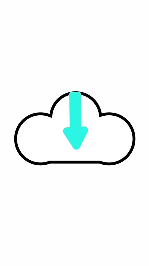 Modern cloud computing icon animation for social media tech marketing verti.. Stock Footage 321627720