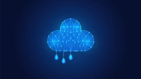 Modern cloud computing technology. Cloud computing concept Stock Illustration