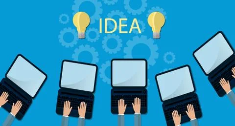 Modern cloud services and Cloud Computing Elements Concept. Devices connected イラスト素材