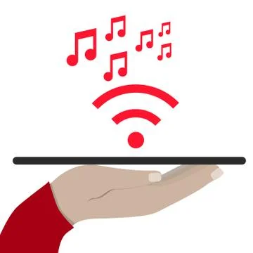 Modern Cloud Services and Cloud Computing Elements Concept. Flat Vector Illus イラスト素材