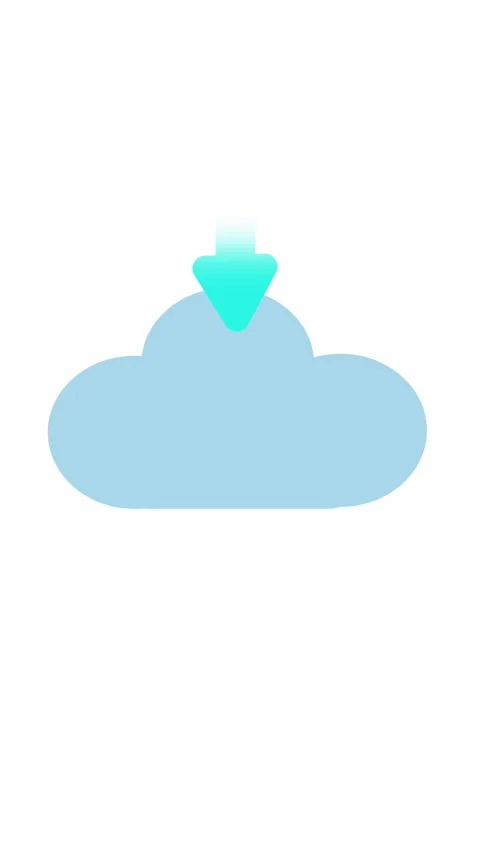 Modern cloud transfer animation with soft gradient and clean design vertica.. Video stock 321627716