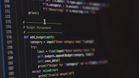 Modern coding environment with dark gray interface and ai assistant helping Stock Footage 330167866