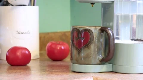 Modern Coffee Machine Brewing Fresh Espresso - 4K Close Up - Home Barista Stock Footage 331663199