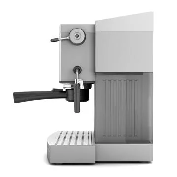 Modern coffee machine isolated on white background Stock Illustration