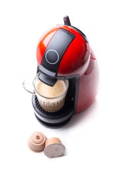Modern coffee machine Stock Photos