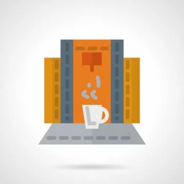Modern coffee machine vector icon Illustrazione stock