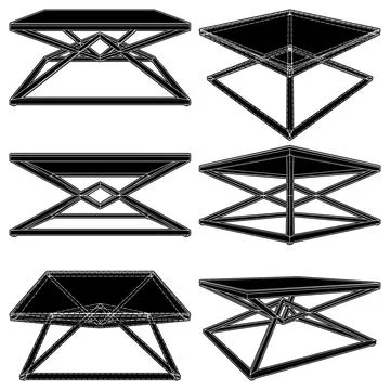 Modern Coffee Table Vector. Stock Illustration