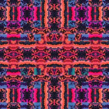 Modern Collage Baroque Seamless Pattern Digital photo collage and manipula... Stock Photos