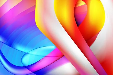 Modern color creative abstract wavy overly gradient colorful vector イラスト素材