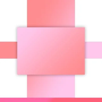 Modern Color Empty Rectangle Template With Shadow Stock Illustration