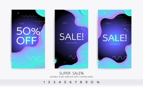 Modern color vector cover template Stock Illustration