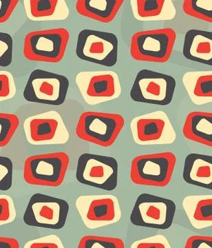 Modern colored curved rectangle pattern - tileable 스톡 일러스트