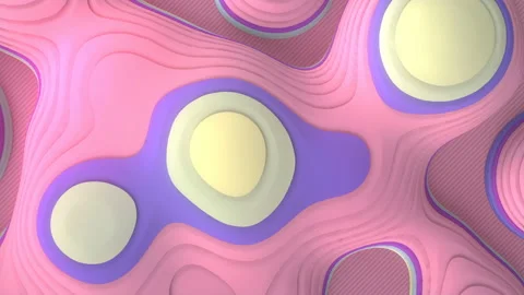 Modern colored sliced shape 3d rendering loop animation background. 4K, UHD Stock Footage 151276431