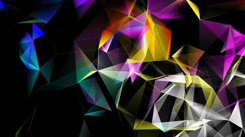 Modern colorful abstract background of a network of shapes Illustrazione stock