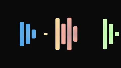 Modern Colorful Audio Spectrum Equalizer Stock Footage 337516182