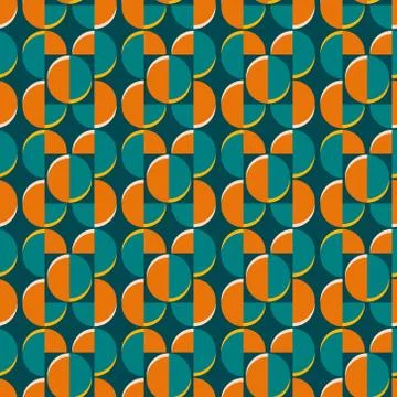 Modern colorful background with geometric elements. Seamless pattern. Digital Stock Illustration