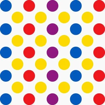 Modern colorful circle pattern on white background, ideal for textiles, wallp Stock Illustration