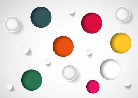 Modern colorful circles background vector Stock Illustration