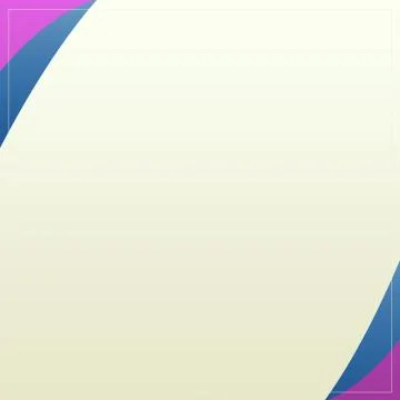 Modern Colorful Design On Empty White Background With White Frame Template Illustrazione stock