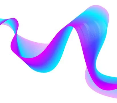 Modern colorful flow background. Wave shape in blue and magenta color design  Stock Illustration