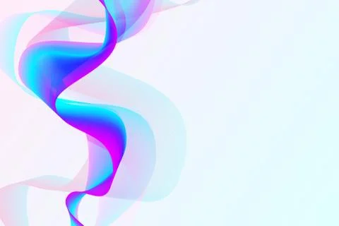 Modern colorful flow background. Wave shape in blue and magenta color design  Stock Illustration