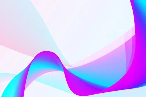 Modern colorful flow background. Wave shape in blue and magenta color design  Stock Illustration