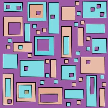 Modern colorful geometric pattern in square and rectangular style. 스톡 일러스트