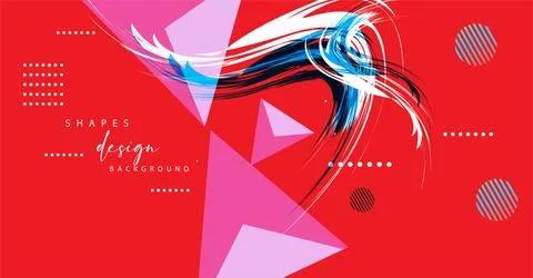 Modern colorful gradient background patterns, abstract geometric shape grap.. Stock Illustration