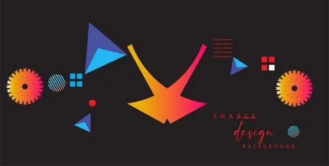 Modern colorful gradient background patterns, abstract geometric shape grap.. Stock Illustration