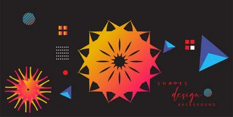 Modern colorful gradient background patterns, abstract geometric shape grap.. Stock Illustration