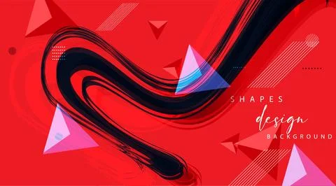 Modern colorful gradient background patterns, abstract geometric shape grap.. Stock Illustration