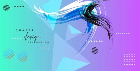 Modern colorful gradient background patterns, abstract geometric shape grap.. 库存插图