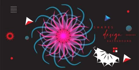 Modern colorful gradient background patterns, abstract geometric shape grap.. Stock Illustration