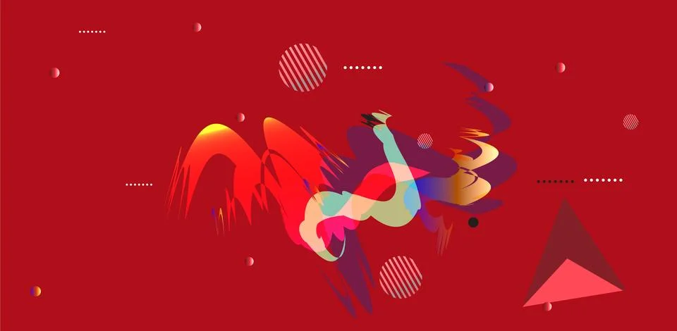 Modern colorful gradient background patterns, abstract geometric shape grap.. Stock Illustration