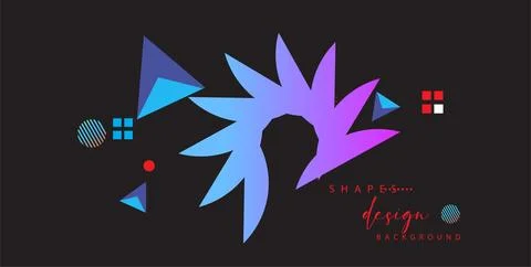 Modern colorful gradient background patterns, abstract geometric shape grap.. Stock Illustration