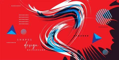 Modern colorful gradient background patterns, abstract geometric shape grap.. Stock Illustration