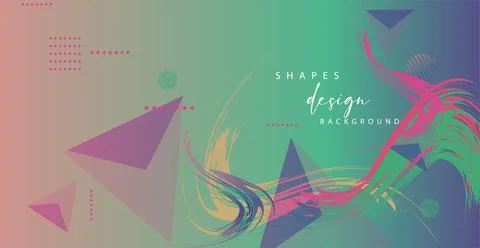 Modern colorful gradient background patterns, abstract geometric shape grap.. 库存插图