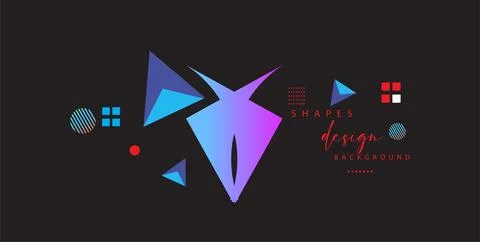 Modern colorful gradient background patterns, abstract geometric shape grap.. Stock Illustration