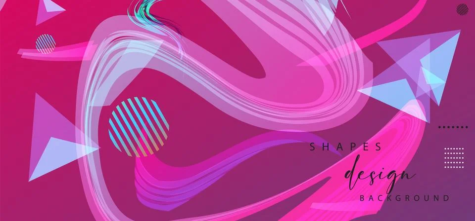 Modern colorful gradient background patterns, abstract geometric shape grap.. 库存插图