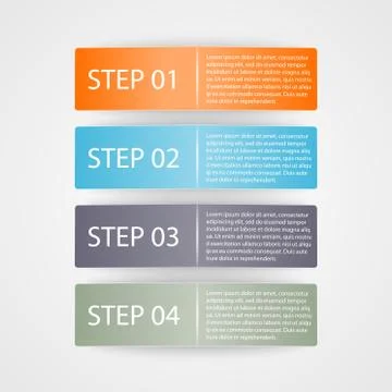 Modern colorful infographic. Design elements. Vector illustration. Stock Illustration