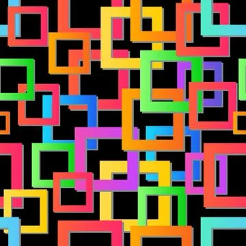 Modern colorful mosaic background. Vector seamless texture. Abstract geometric Stock Illustration