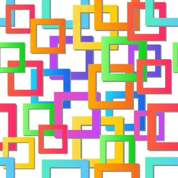 Modern colorful mosaic background. Vector seamless texture. Abstract geometric Stock Illustration