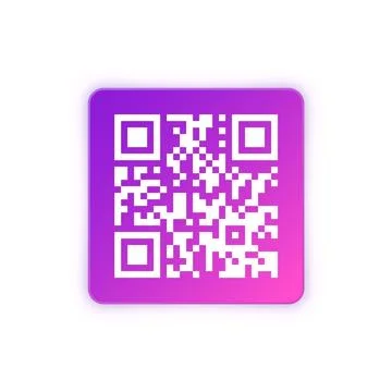 Modern colorful QR code sticker. Identification tracking code. Serial number 스톡 일러스트