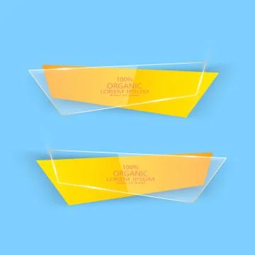 Modern Colorful Set Of Vector Banners  For Your Design Stock Illustration