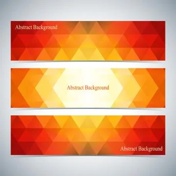 Modern Colorful Set Of Vector Banners For Your Design Stock Illustration
