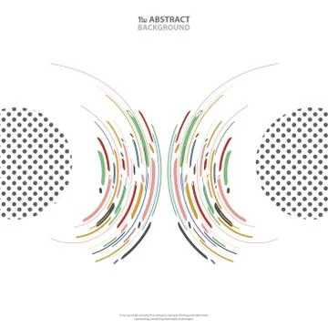 Modern colorful shapes of abstract pattern with composition in various Stockillustratie