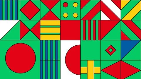Modern colorful tile background Stock Illustration