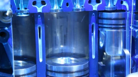 Modern combustion engine Stockbeeldmateriaal 68046113