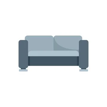 Modern comfortable sofa with soft pillows for relaxing at home Stock Illustration